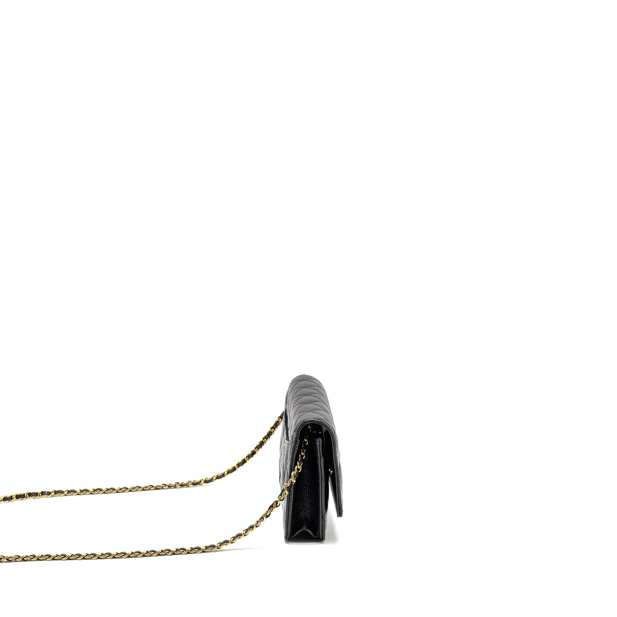 Chanel Classic Wallet On Chain Caviar Black