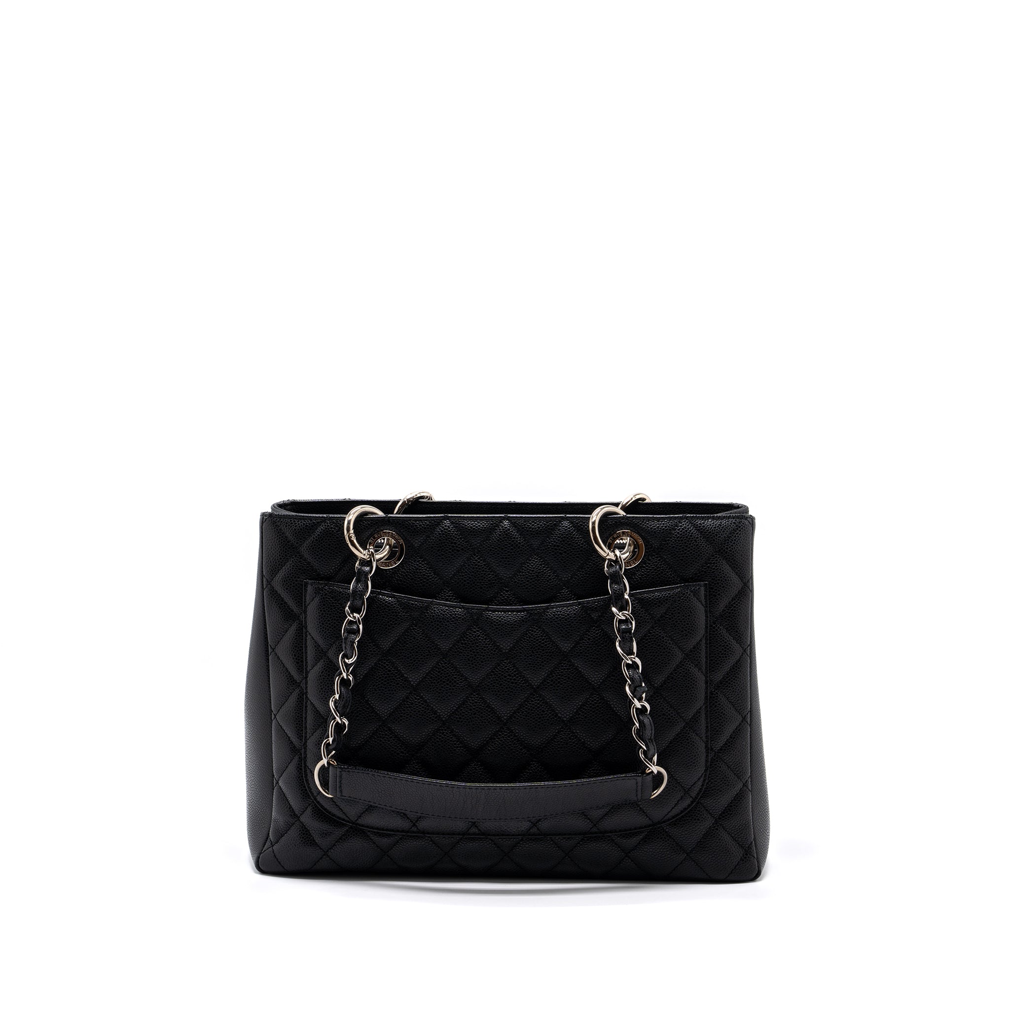 Chanel grand shopping tote bag caviar black