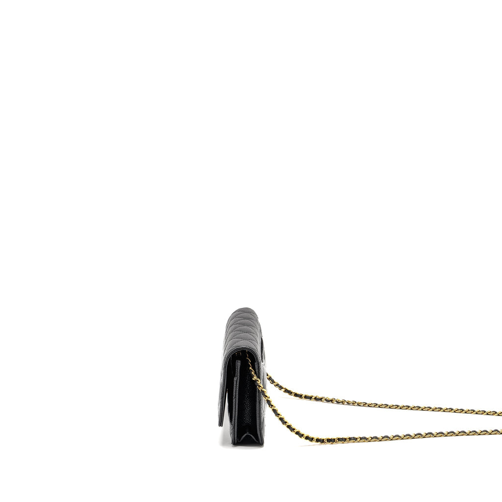 Chanel Classic Wallet On Chain Caviar Black