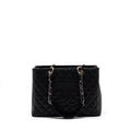 Chanel grand shopping tote bag caviar black