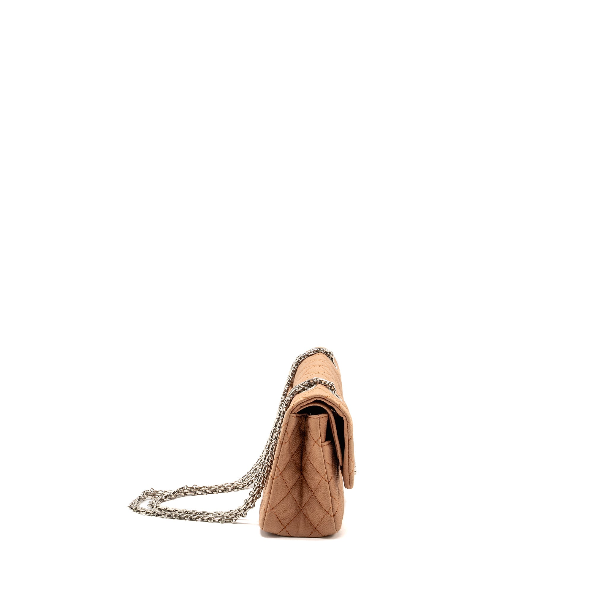 Chanel Small 2.55 Reissue Flap Bag Grained Calfskin Light Brown