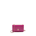 Chanel Trendy CC Wallet on Chain Lambskin Fuchsia