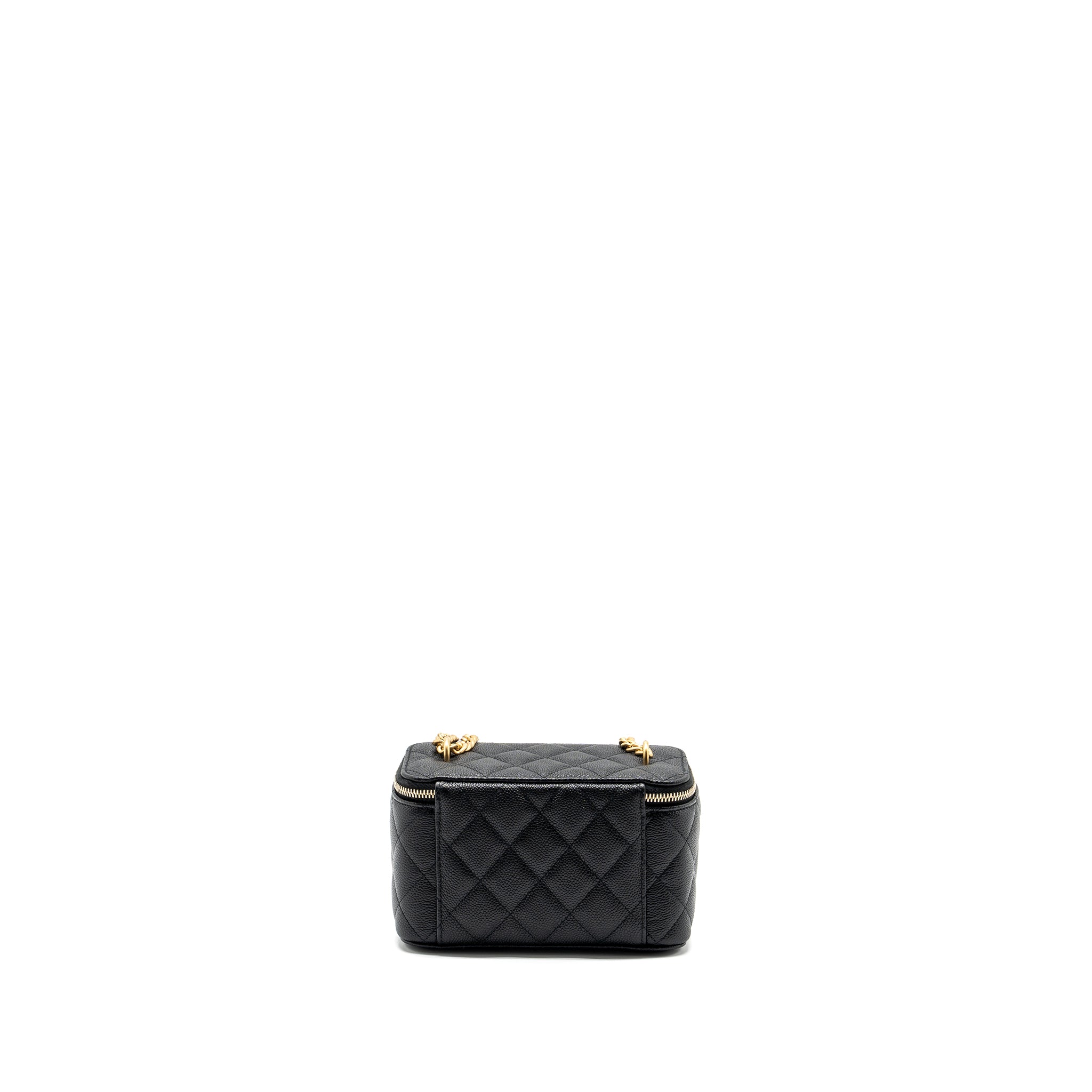 Chanel Coco Love Long Vanity with Adjustable Chain Caviar Black  (microchip)