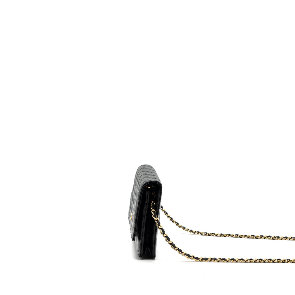 Chanel Classic Wallet On Chain Caviar Black
