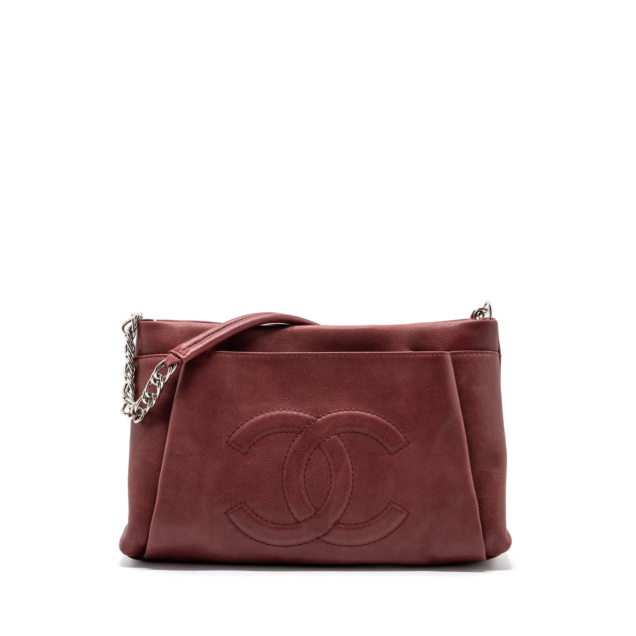 Chanel Tote Bag Grain Calfskin Red
