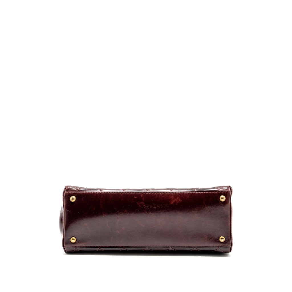 Chanel Perfect Edge Tote Bag Calfskin Burgundy