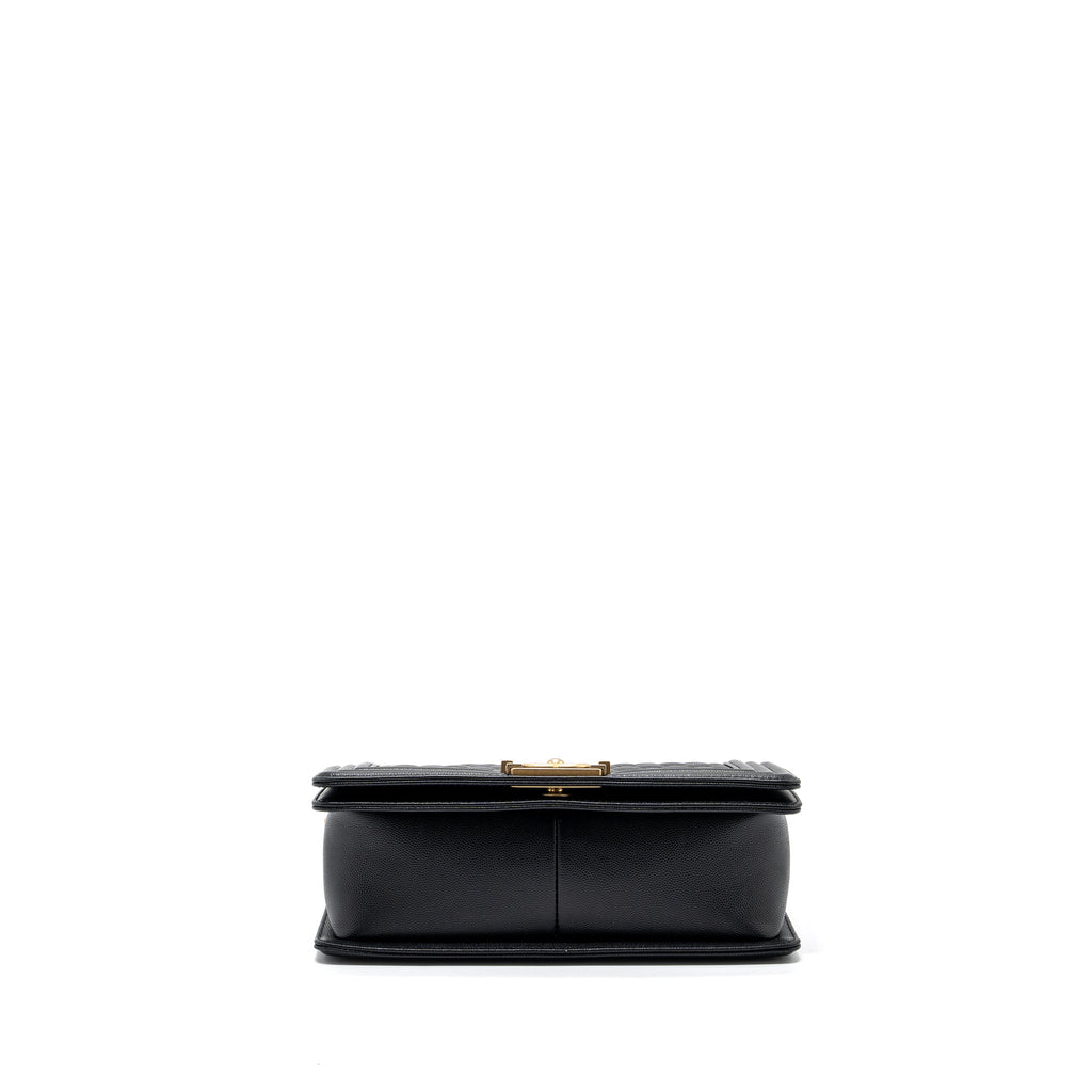 Chanel Medium Classic Boy Bag Caviar Black