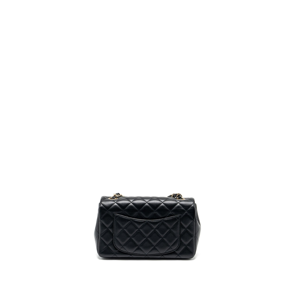 Chanel Mini Rectangular Flap Bag Lambskin Black L
