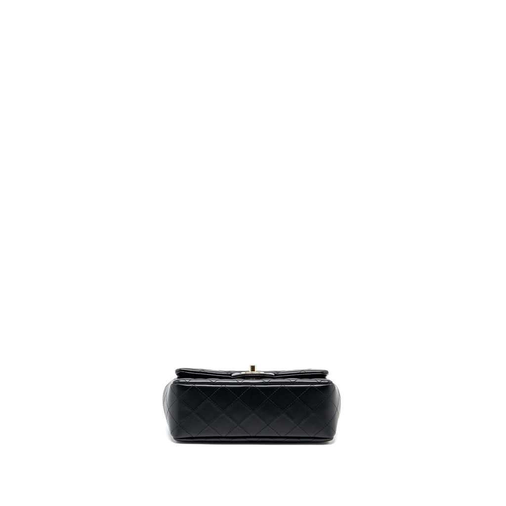 Chanel Mini Rectangular Flap Bag Lambskin Black L