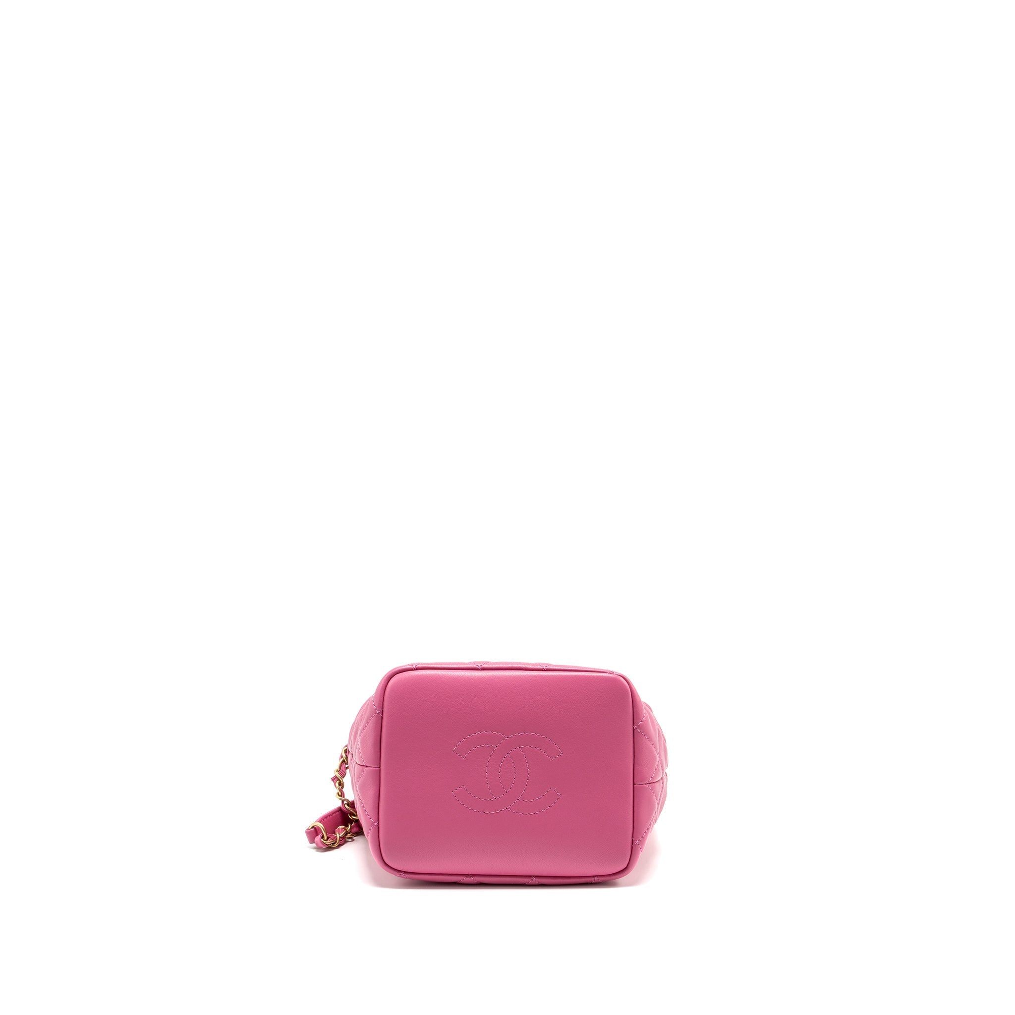 Chanel 20S Small Quilted hobo bag Lambskin Pink