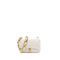 Chanel 22S Giant Chain Flap Shoulder Bag Lambskin White Brushed  (Microchip)