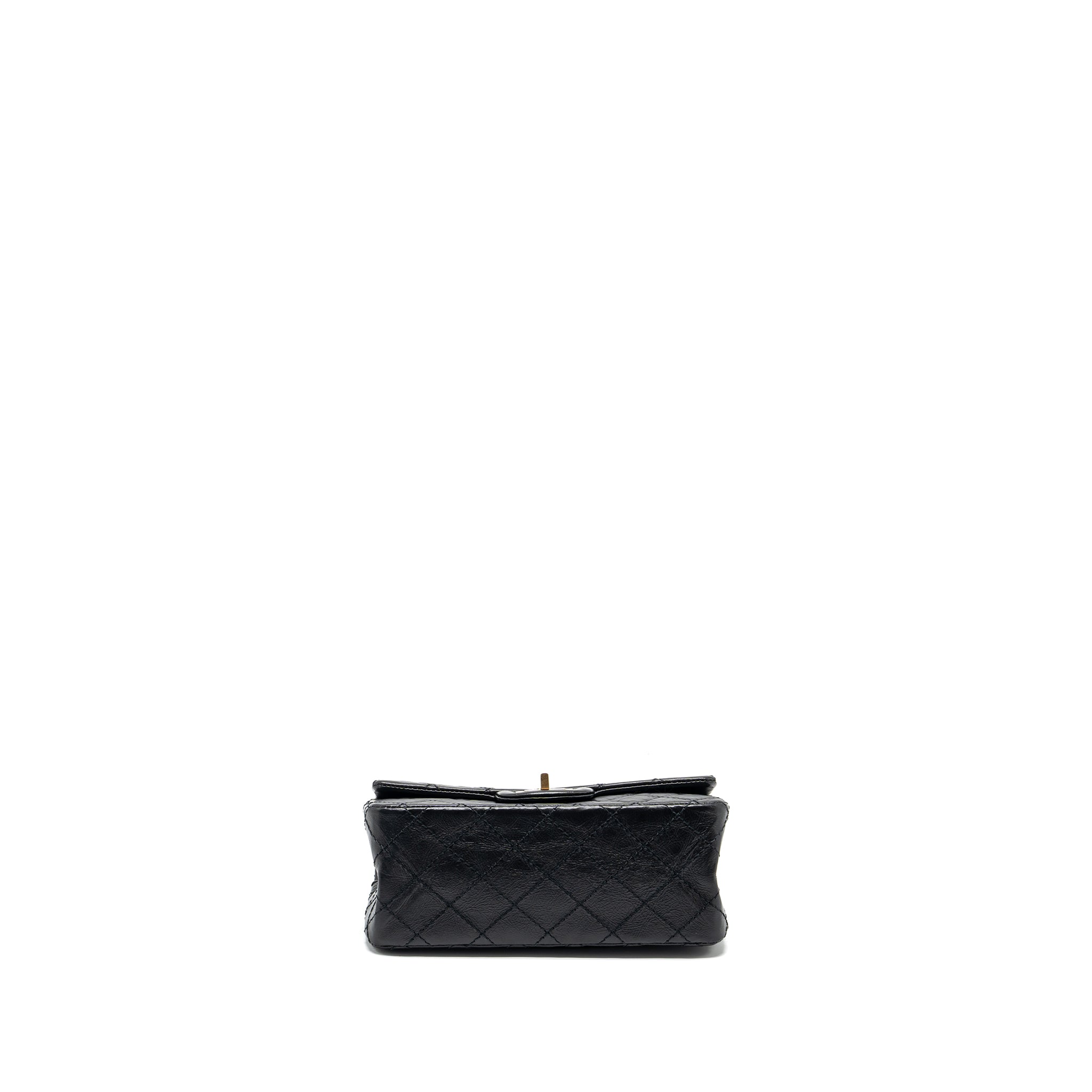 Chanel Mini 2.55 Reissue Flap Bag Aged Calfskin Black