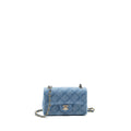 Chanel 22B Mini Rectangular Flap Bag Denim Light Blue L (microchip)