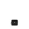 Chanel square zipper pouch card holder caviar Black L (microchip)