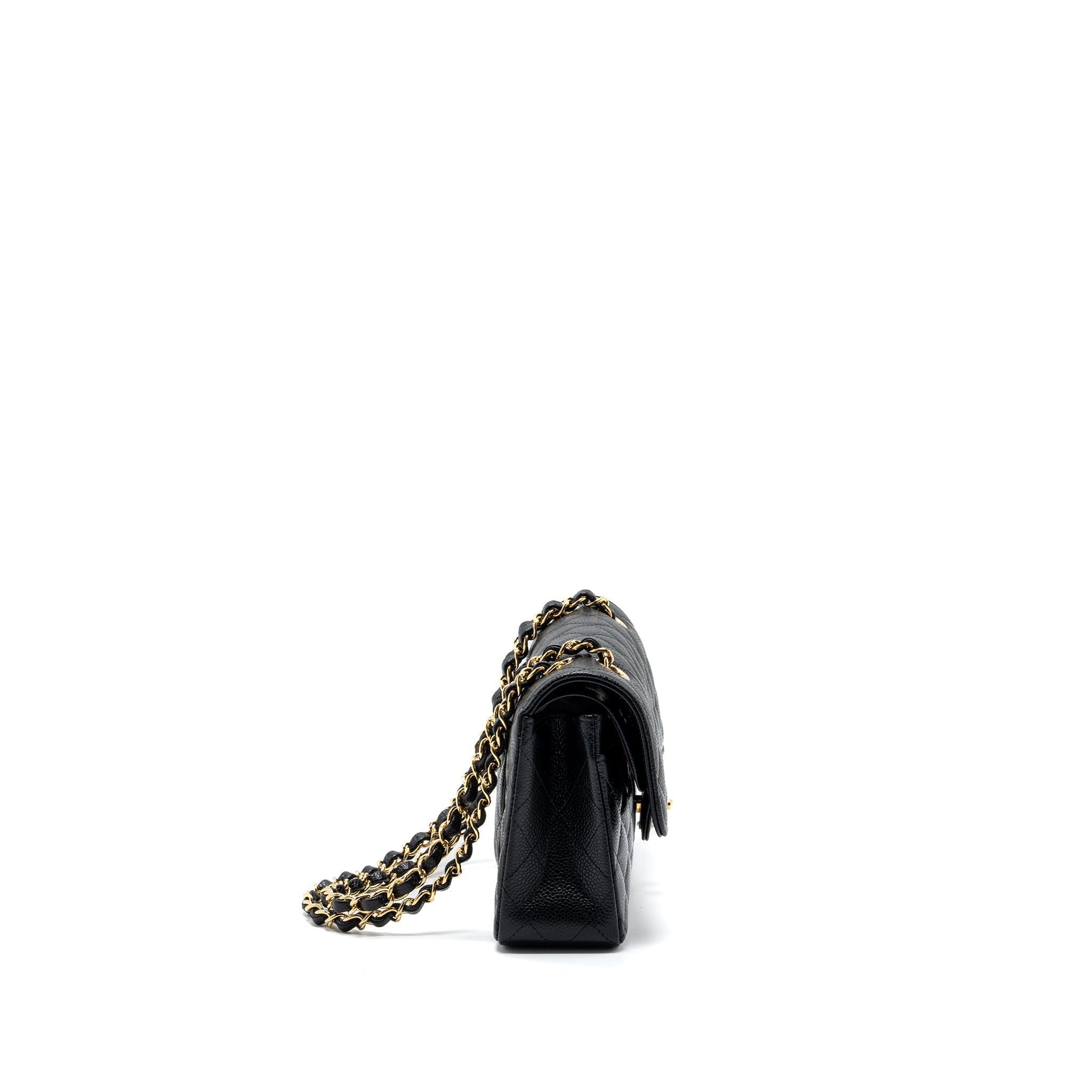 Chanel Small Classic double FLAP BAG Caviar black