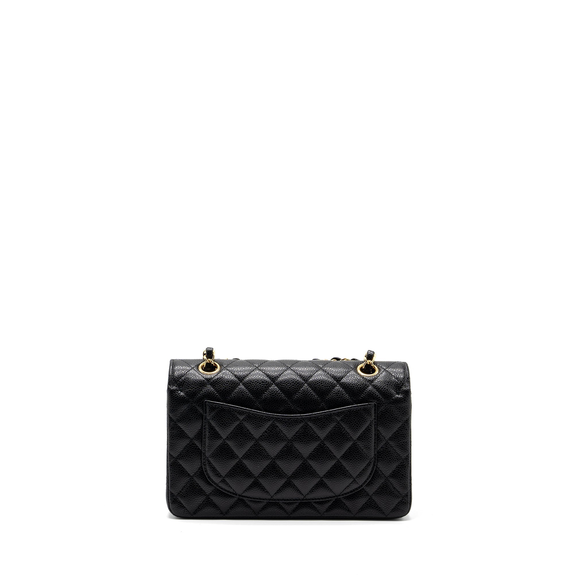 Chanel Small Classic double FLAP BAG Caviar black