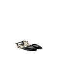 Chanel 22A Size 37.5 Slingback Mules with Pearls Lambskin Black L