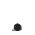 Chanel CC Filigree Quilted Round Crossbody Bag Caviar Black