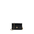 Chanel 22S Pearl Crush Wallet on Chain Lambskin Black Brushed  (Microchip)