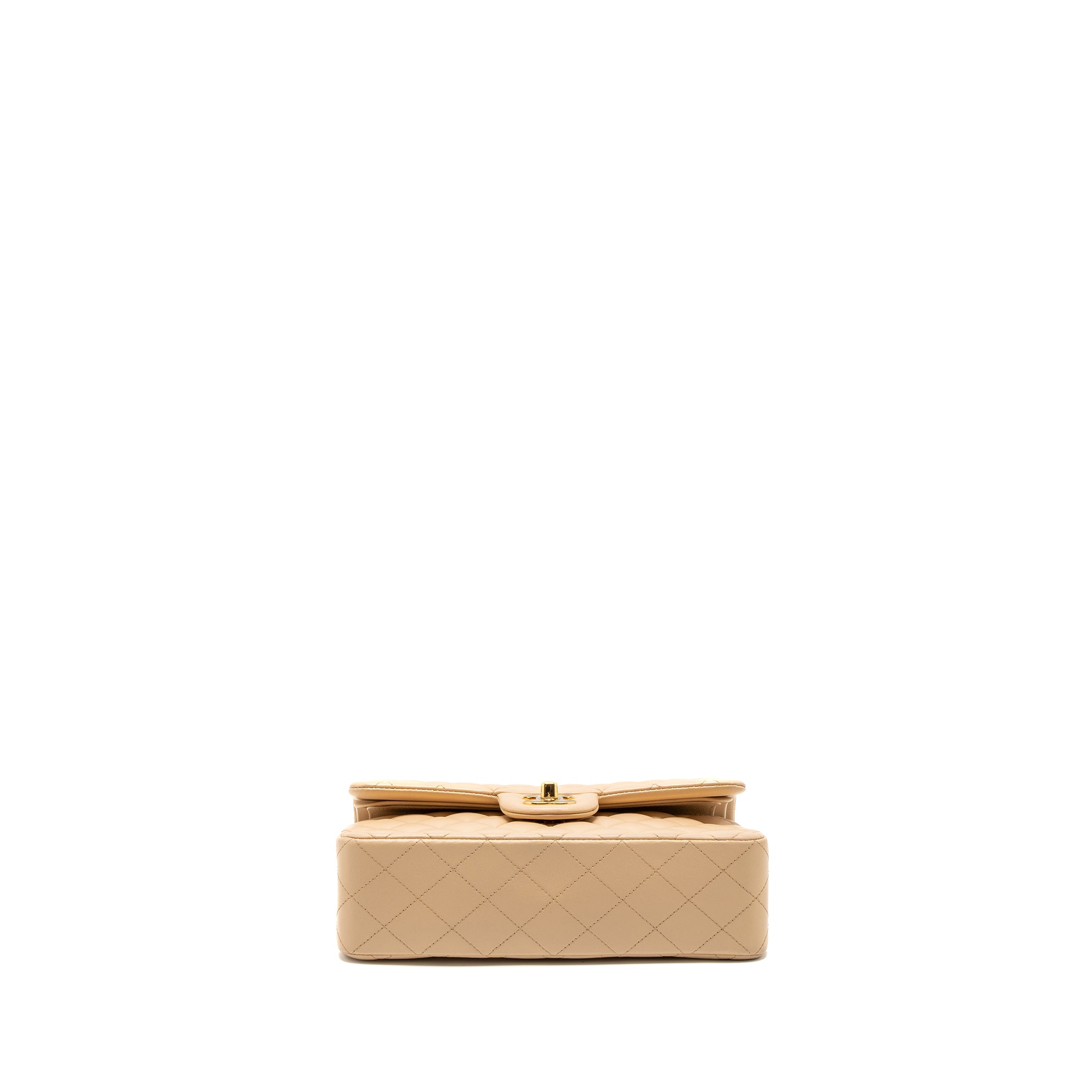 Chanel Small Classic Flap Bag Lambskin Beige