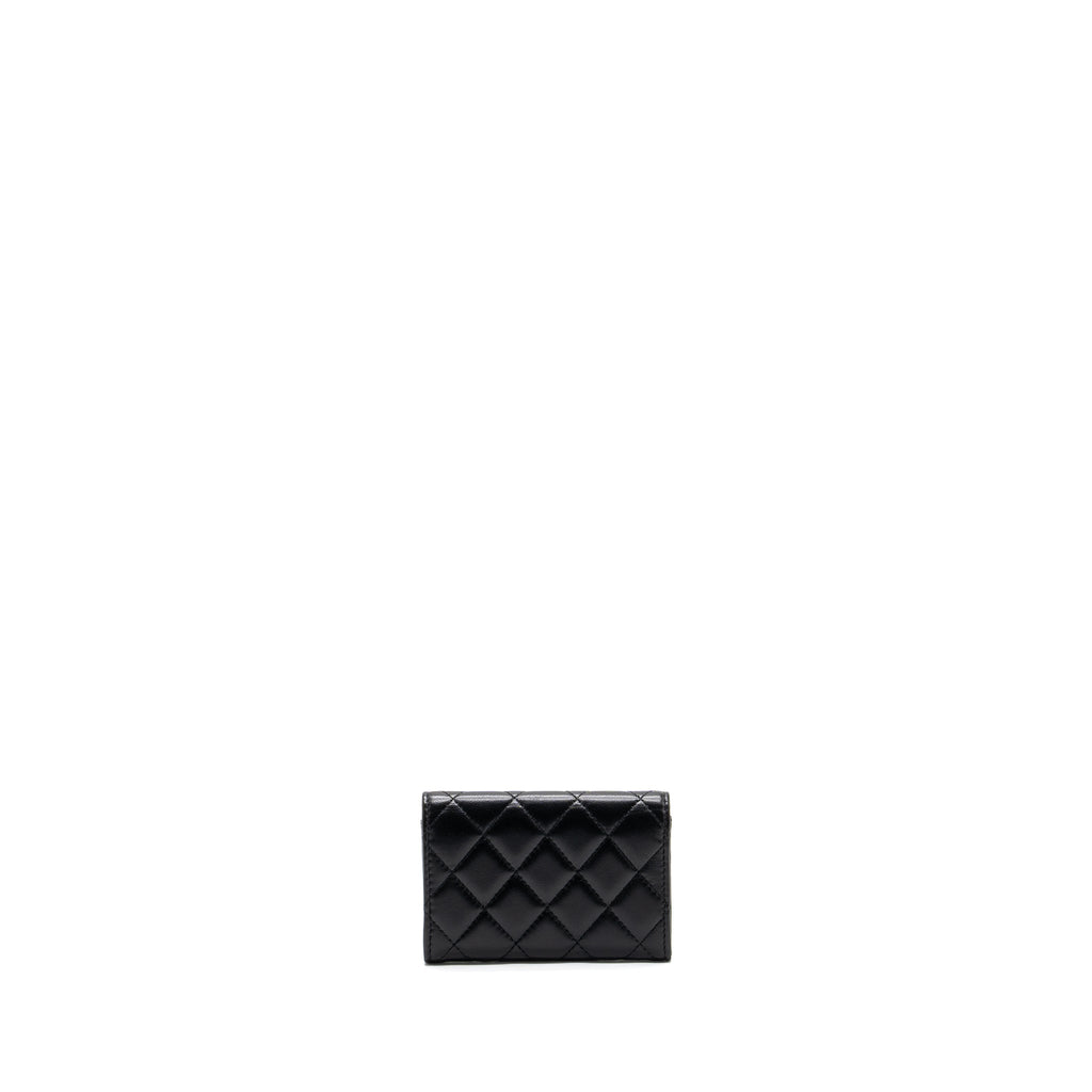 Chanel Classic Flap card holder Lambskin Black