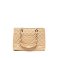 Chanel Grand Shopping Tote Caviar Beige