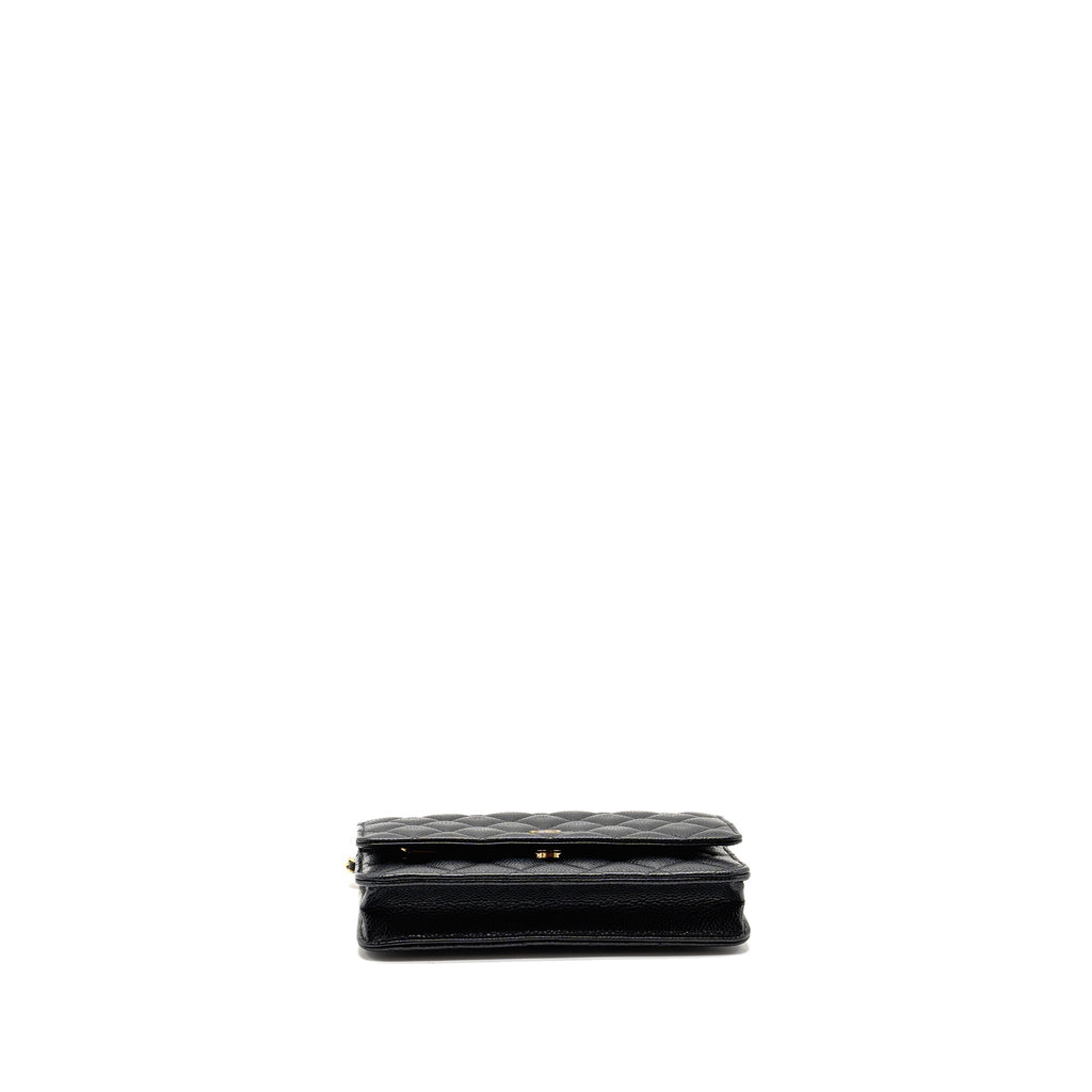 Chanel Classic Wallet On Chain Caviar Black  (Microchip)