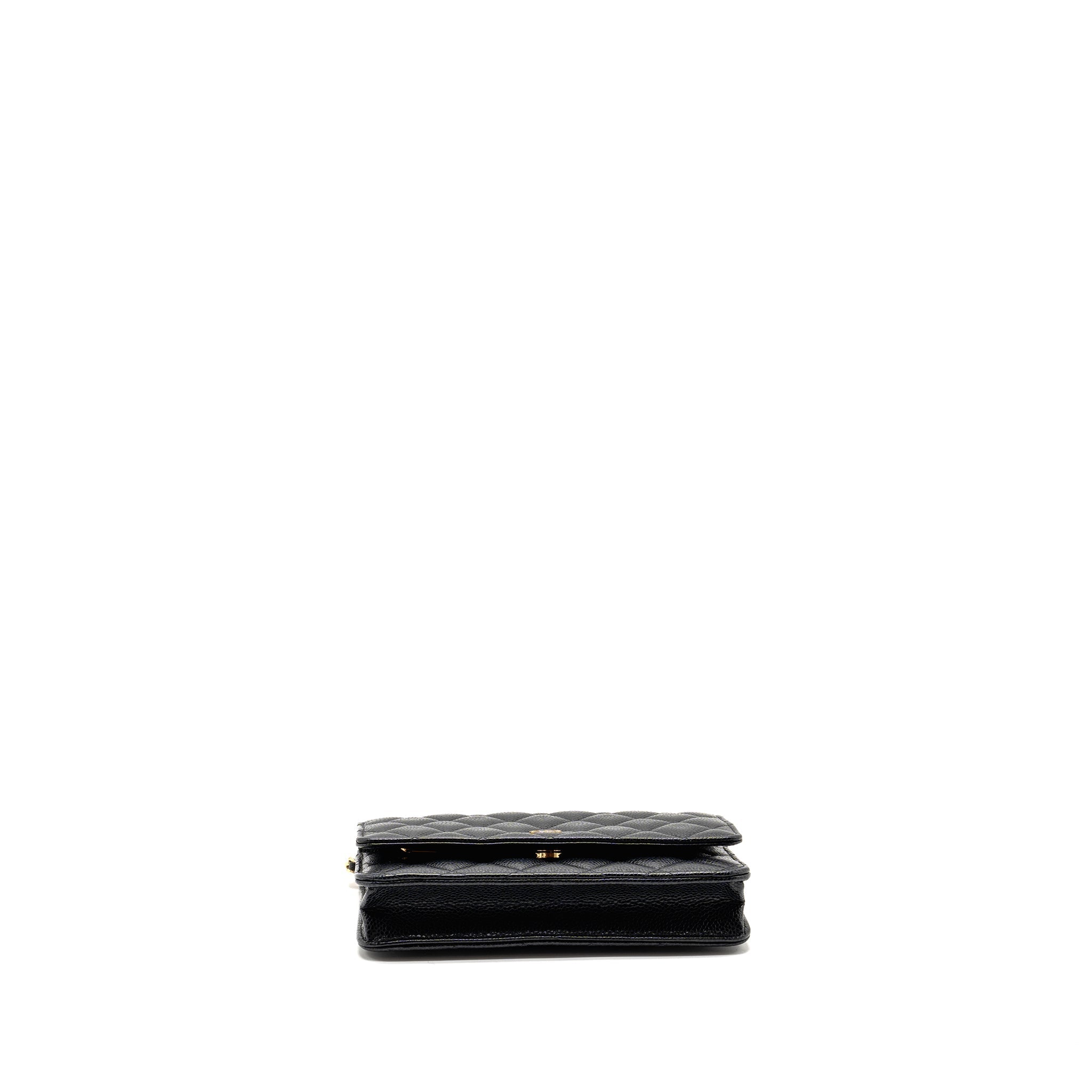 Chanel Classic Wallet On Chain Caviar Black  (Microchip)