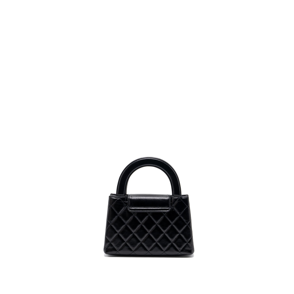 Chanel 23k Mini Shopping Tote Calfskin Black (Microchip)