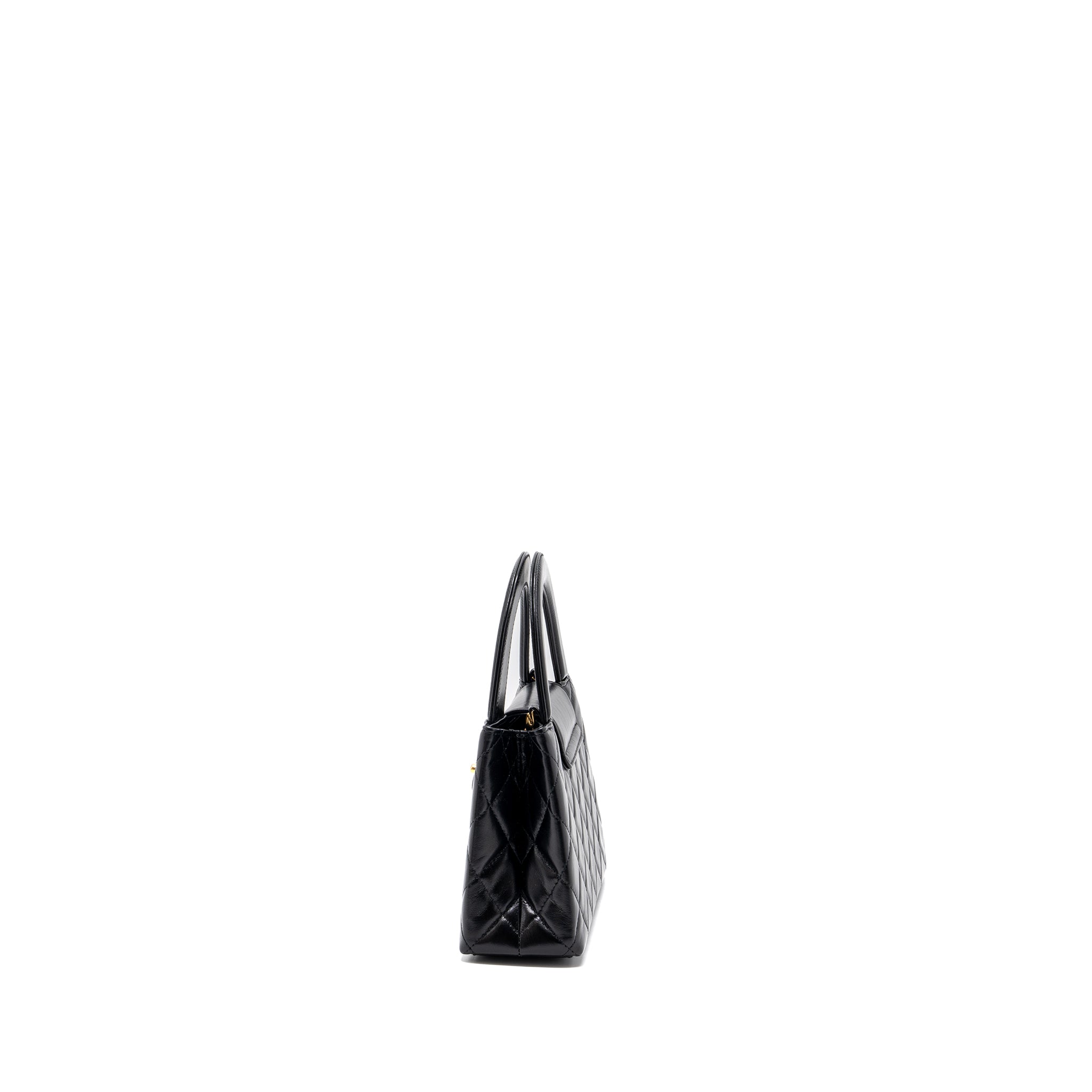 Chanel 23k Mini Shopping Tote Calfskin Black (Microchip)