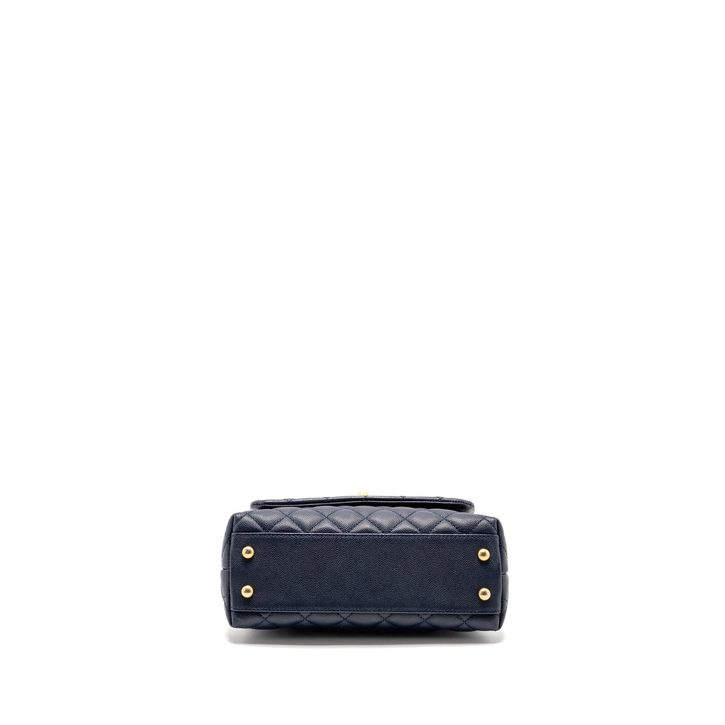 Chanel Small Coco Handle Caviar Navy