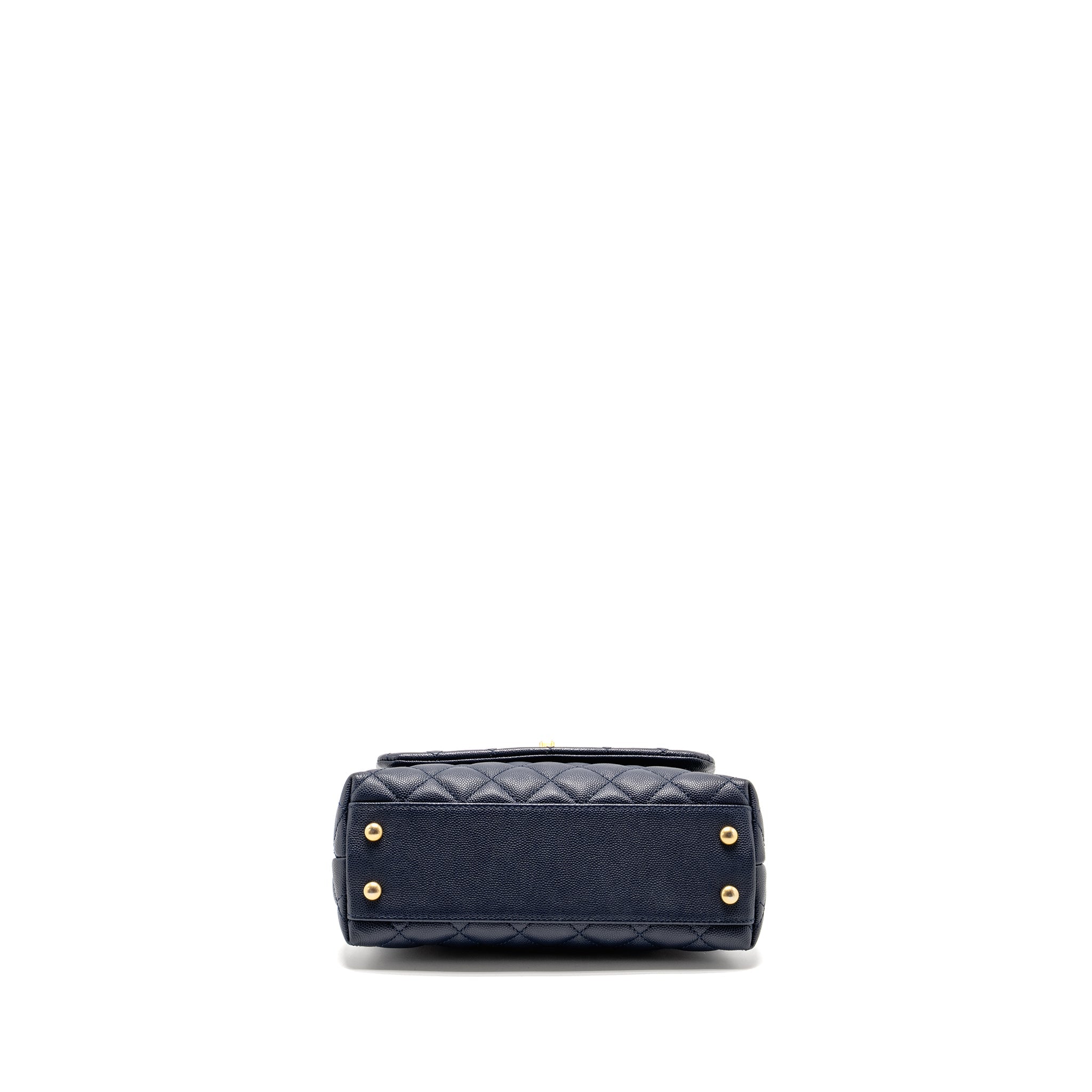 Chanel Small Coco Handle Caviar Navy