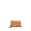 Chanel Mini Rectangular Flap Bag Lambskin Dark Beige L
