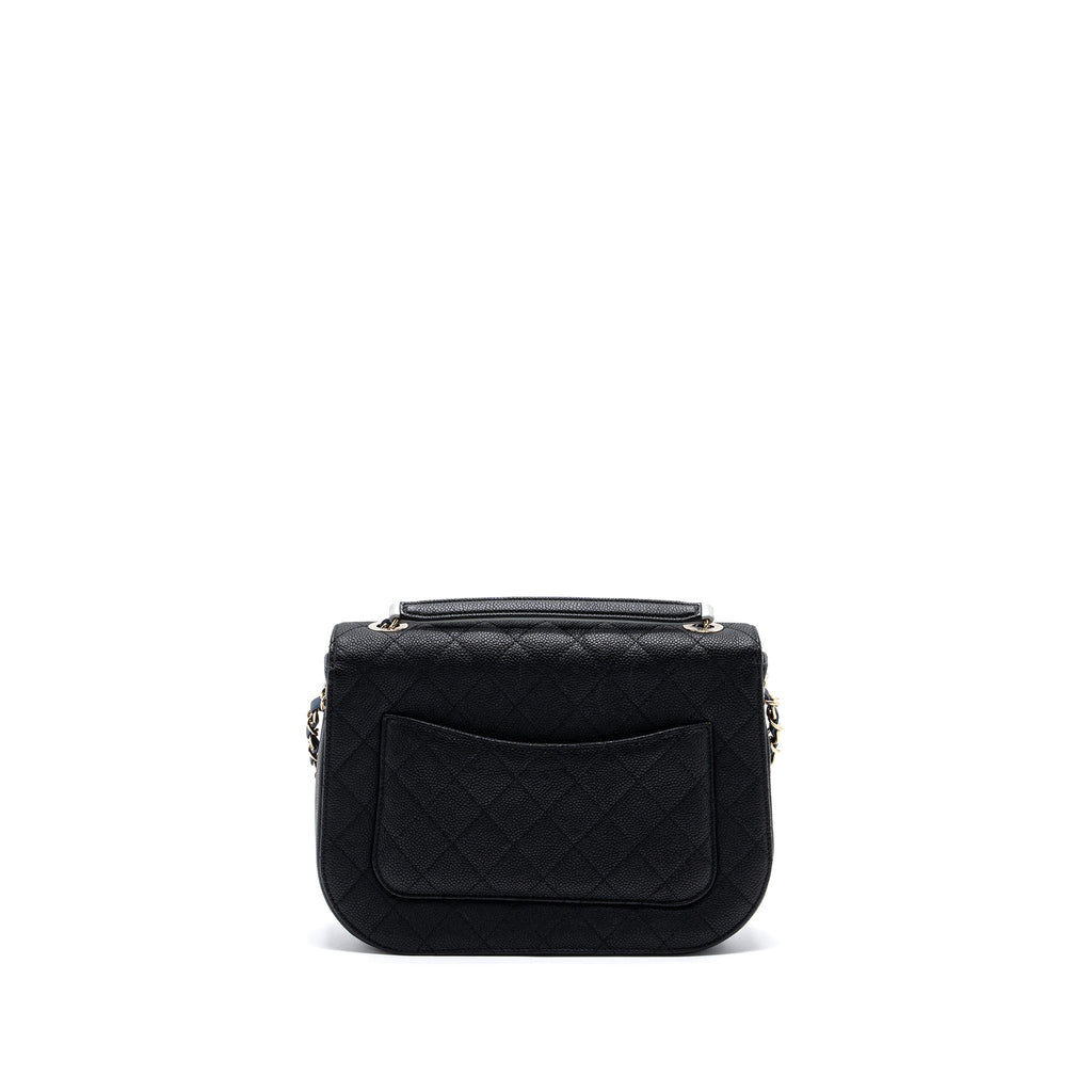 Chanel Flap Bag with handle Caviar Black/Multicolour L