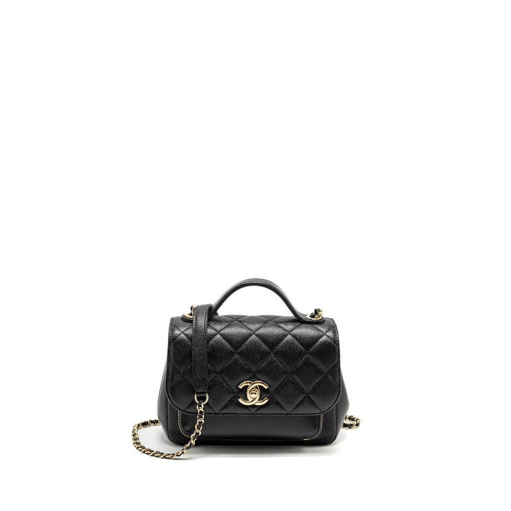 Chanel Small Business Affinity Caviar Black L