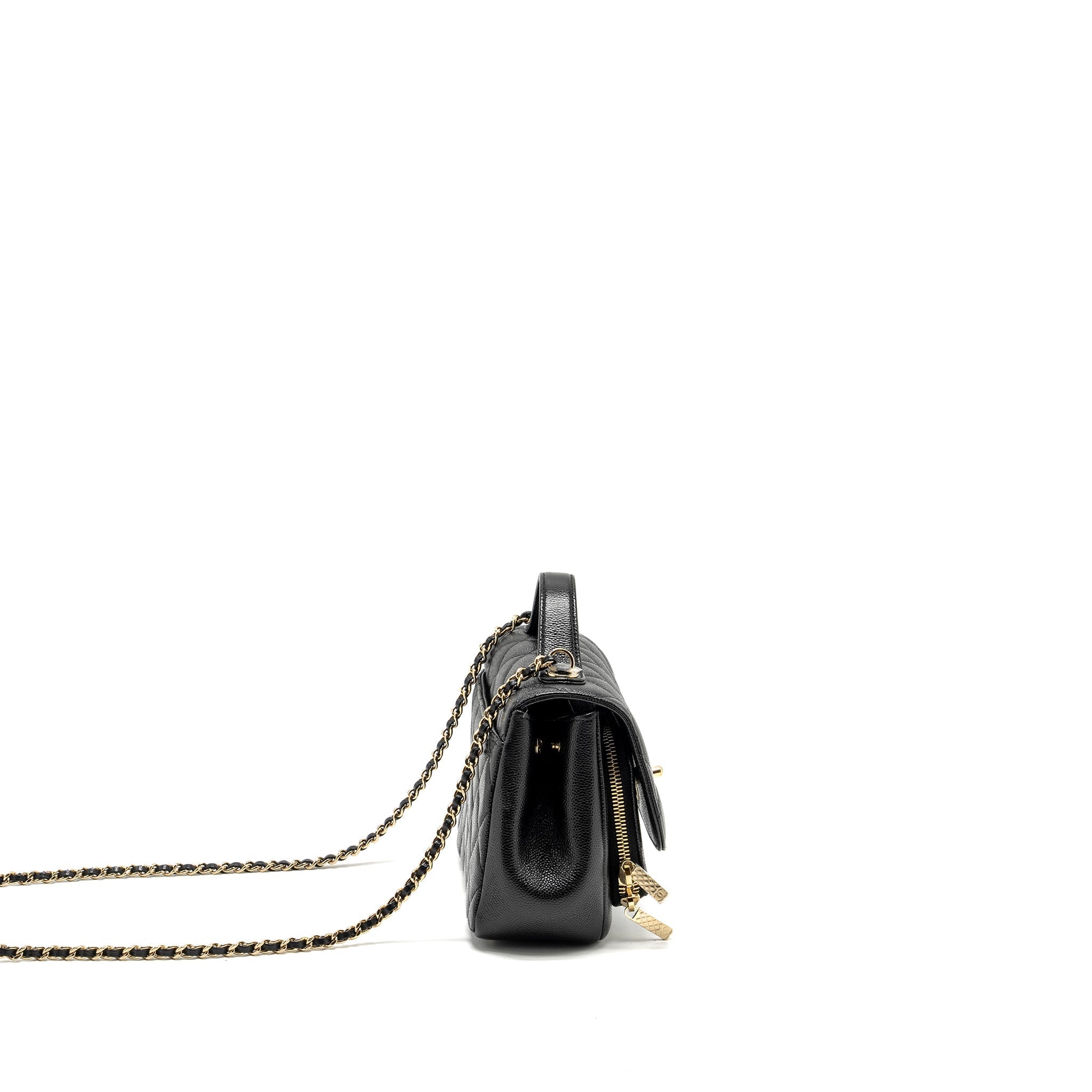 Chanel Small Business Affinity Caviar Black L
