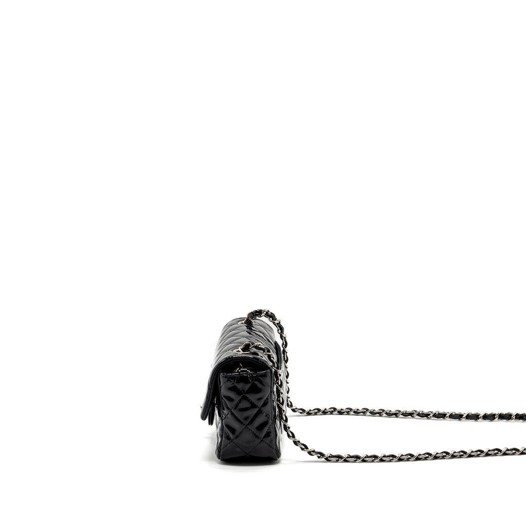 Chanel Mini Rectangular Flap Bag Patent Black