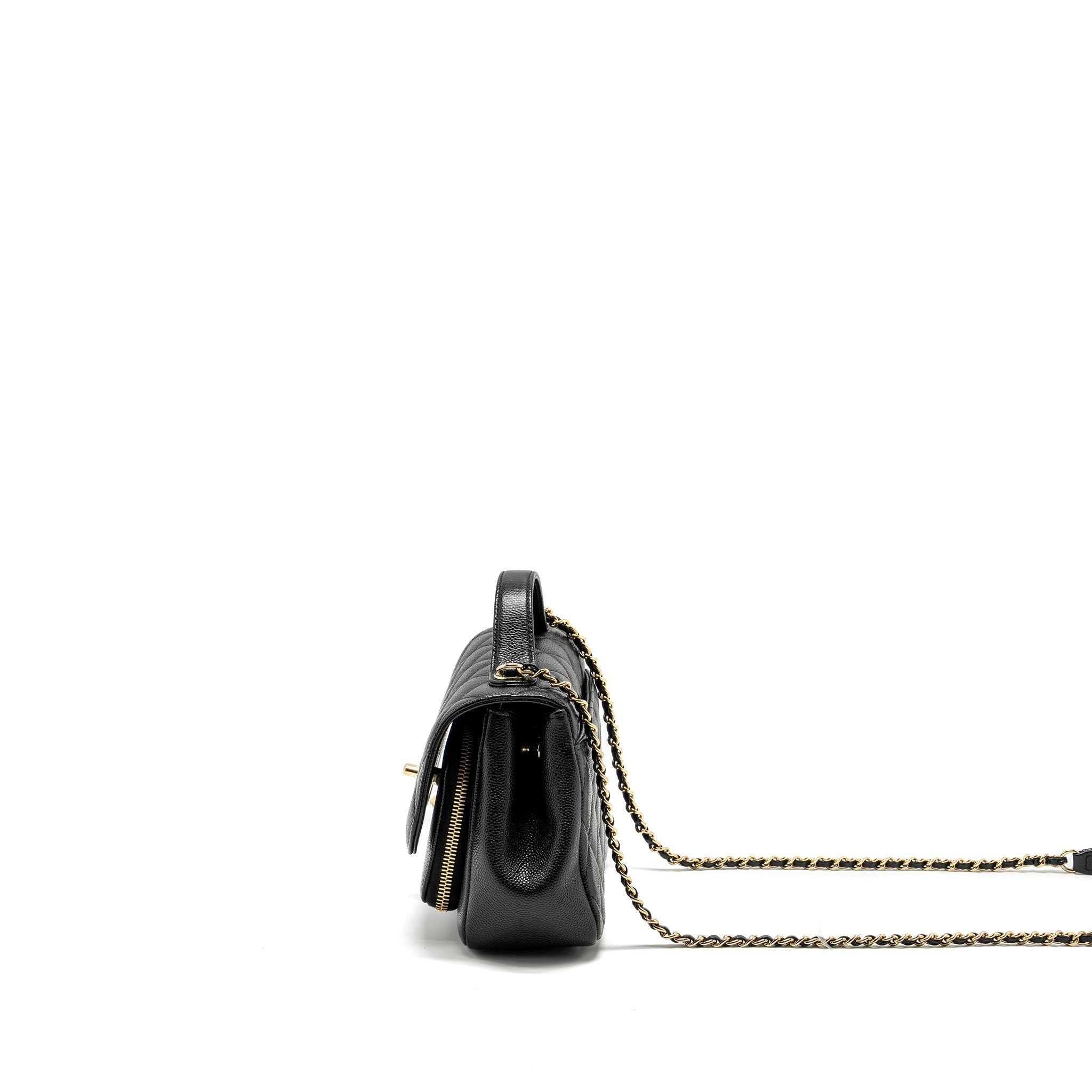 Chanel Small Business Affinity Caviar Black L