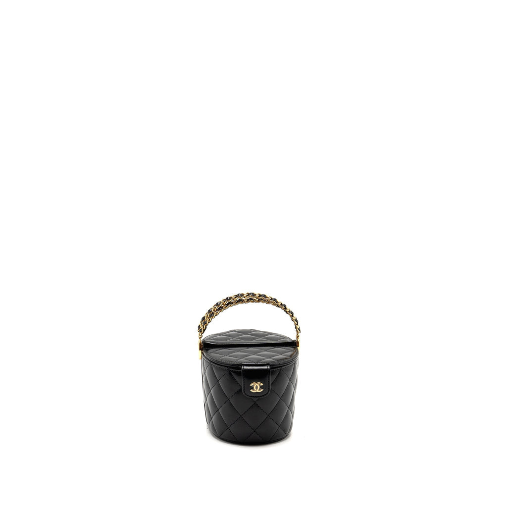 Chanel picnic vanity lambskin black  (microchip)