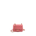 Chanel Mini Square Flap Bag Lambskin PInk L (Microchip)