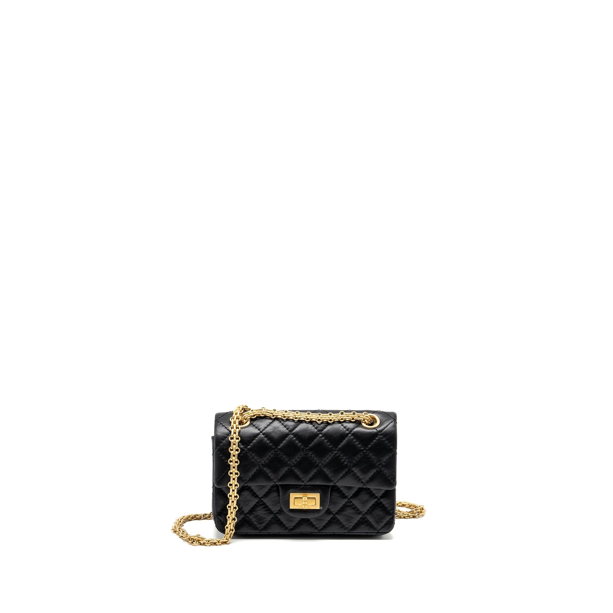 Chanel Mini 2.55 Reissue Aged Calfskin Black  (Microchip)