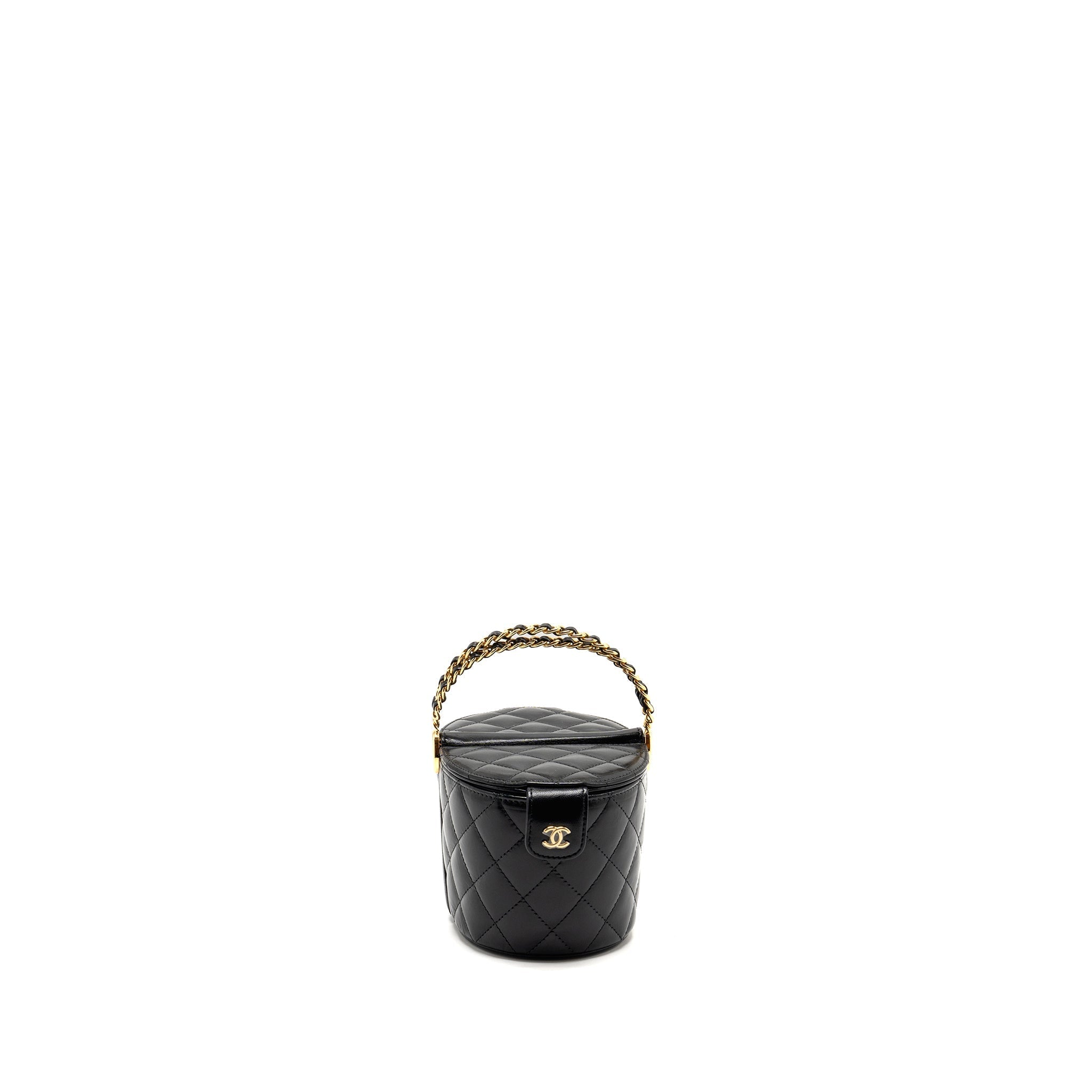 Chanel picnic vanity lambskin black  (microchip)