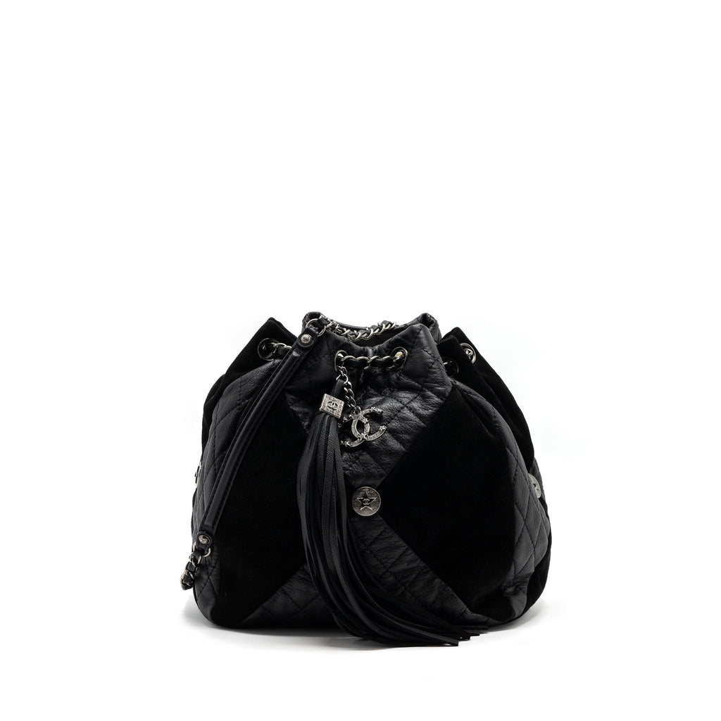 Chanel Bucket Bag Goatskin/Sue Calfskin Black