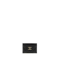 Chanel Detail CC logo Card Holder Caviar Black L(microchip)