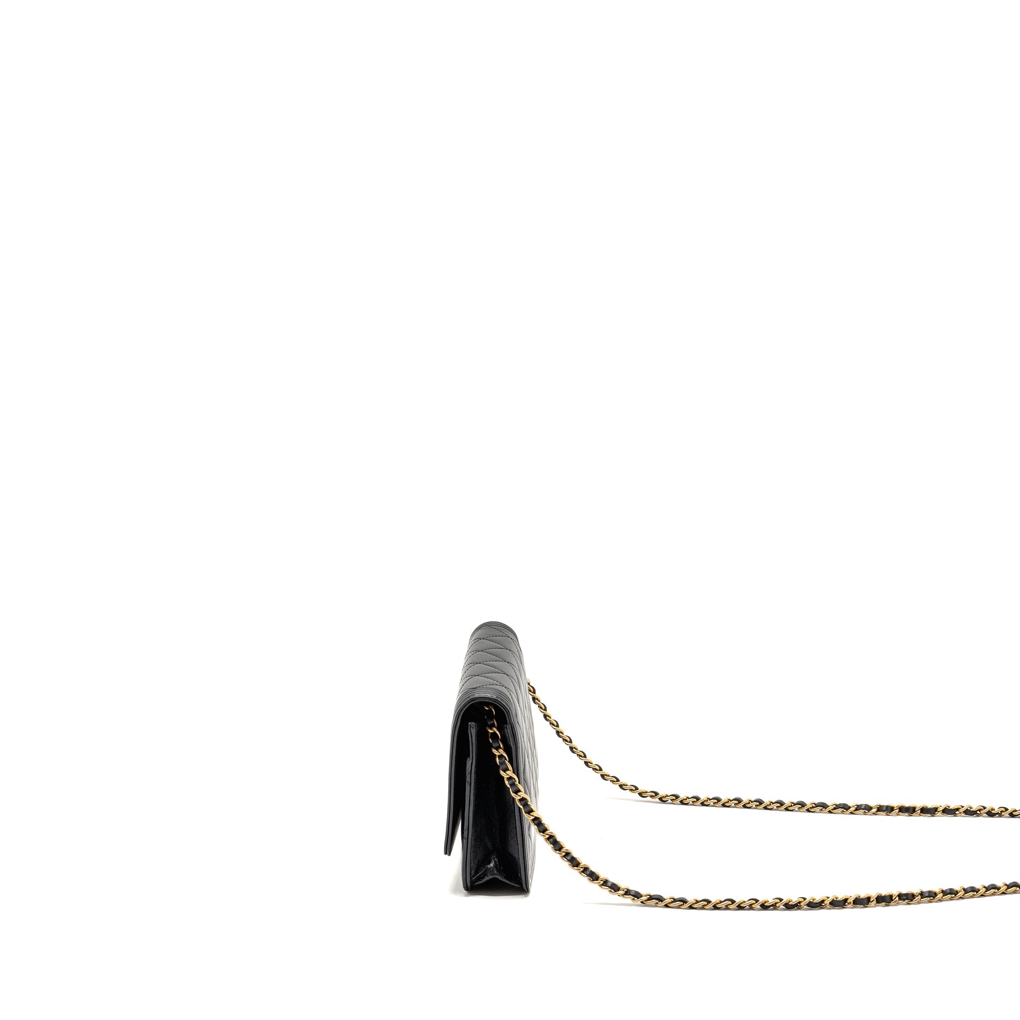 Chanel Boy Wallet on Chain Lambskin Black
