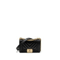 Chanel Small Chevron Boy Bag Lambskin Black