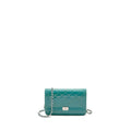 Chanel Boy Wallet on Chain Patent Green