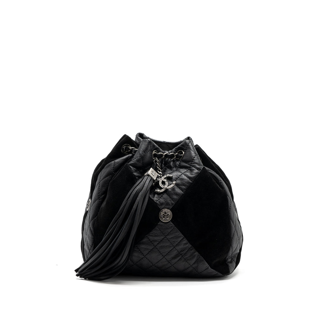 Chanel Bucket Bag Goatskin/Sue Calfskin Black