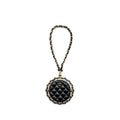 Chanel 22c Quilted Round Clutch With Chain Lambskin Black L