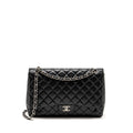 Chanel maxi classic single flap bag lambskin black